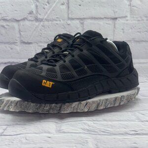 Caterpillar CAT Men's Streamline Composite Toe Work Safety Shoe Size 9.5 Black